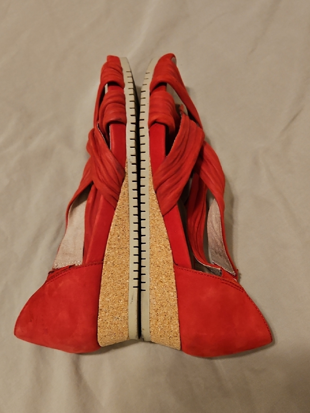 Earth Ficis Gemini, Bright Red Open Toe Sandals for Women, 10M - Picture 7 of 10